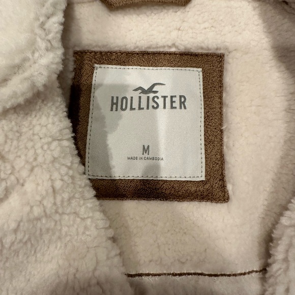 Hollister Co. brown faux fur jacket - Picture 3 of 3